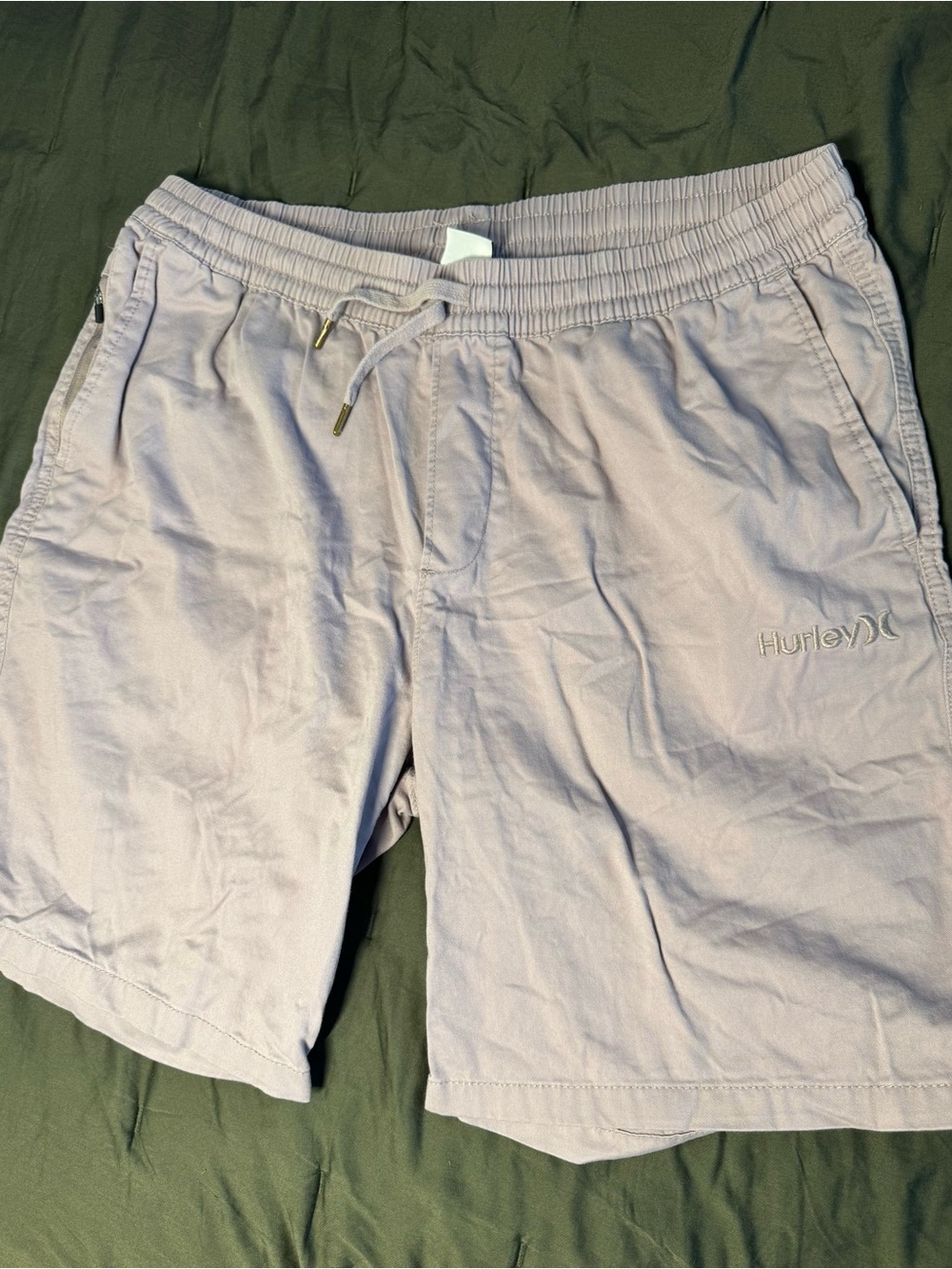 Hurley Men's Light Lavender Athletic Pull-On Shorts
